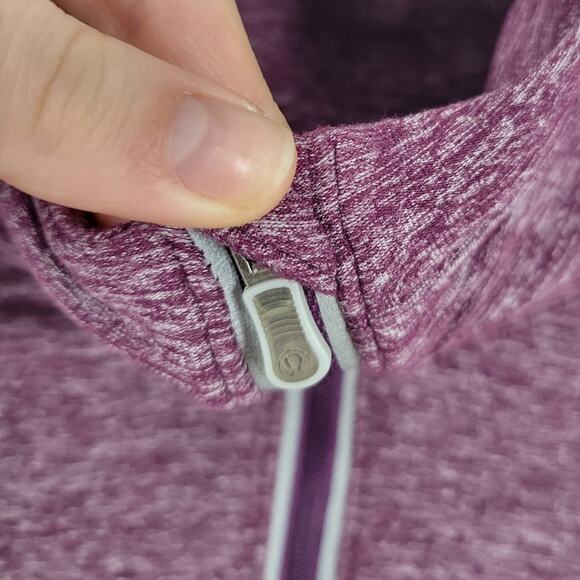 Lululemon Purple Heather Half Zip Long Sleeve Inspire Pullover 4 - Picture 3 of 10